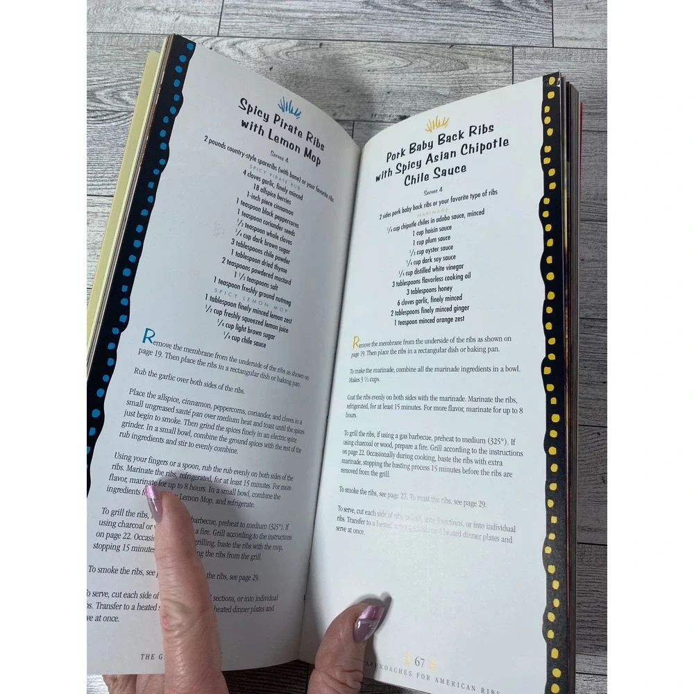 The Great Ribs Book by‎ Hugh Carpenter and Teri Sandison Cookbook BBQ Recipes